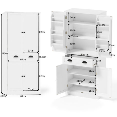 Armoire De Rangement, Avec Barres De Suspension, Porte-vêtements,112 X