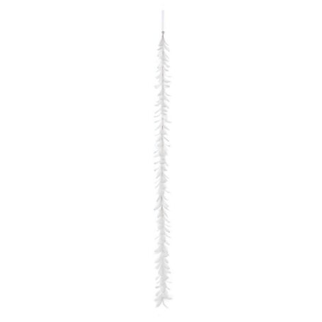 Lot De 5 Guirlandes De Plumes Blanches Artificielles - 2 Mètres - Décoration Mariage, Fête, Noël