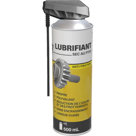 Méduze - Lubrifiant PTFE en aérosol 500mL - Propre et sec - Anti friction - Professionnel