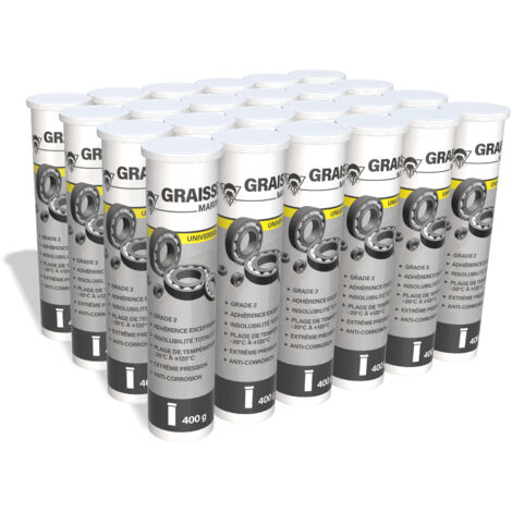 Méduze - 24 cartouches de graisse marine universelle 400g - Grade NLGI 2 - Insolubilité totale à l’eau - Extrême pression (1/5)