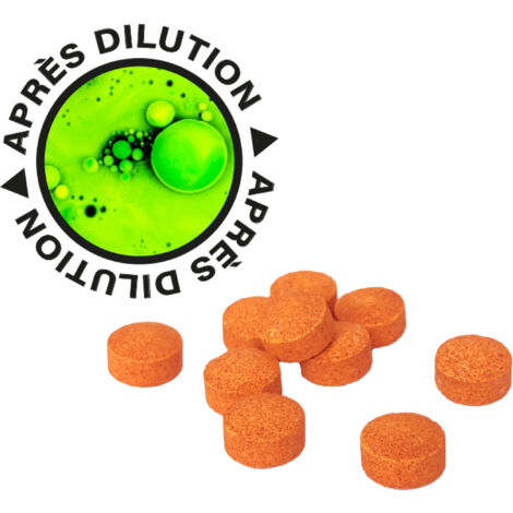 Lot de 10 pastilles de fluorescéine 1.25g – Colorant traceur non toxique et biodégradable – Pour détection fuites canalisations