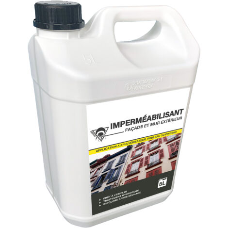 Méduze - Imperméabilisant hydrofuge pour façade et murs extérieurs 5L - Prêt à l’emploi - Invisible après séchage - Effet perlant - Professionnel (1/5)