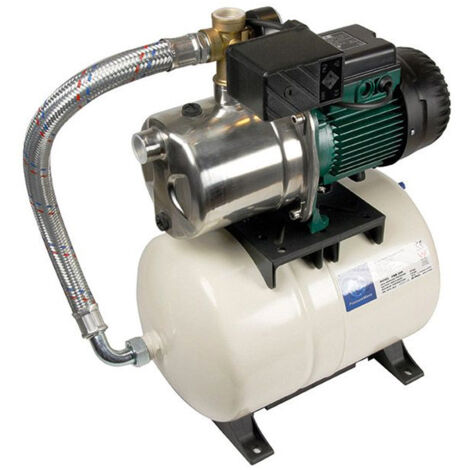 DAB Aquajet-Inox 82/20 M Hauswasserwerk - 3.600 L/Std. - 850W - Förderhöhe 47 m - Rostfreier Stahl - Bewässerungspumpe - Gartenpumpe