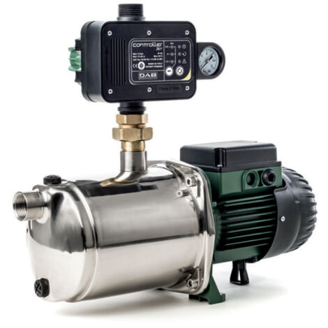 DAB EuroInox 30/30 M + DAB Control-D Hauswasserautomat - 3300 L/Std. - 830W - Förderhöhe 46 m - Rostfreier Stahl - Geräuscharm - Bewässerungspumpe