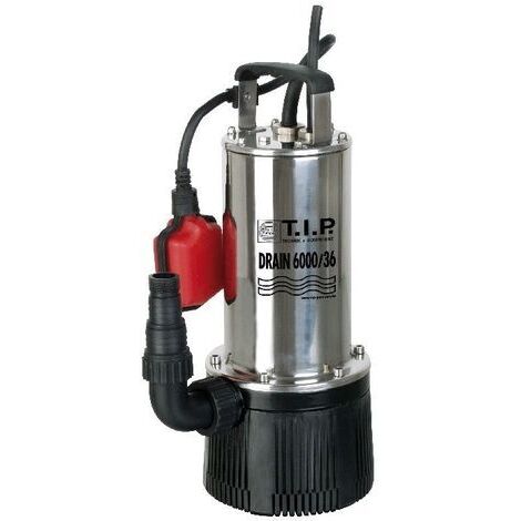 T.I.P. Klar-/Schmutzwasser Tauchpumpe Drain 6000 l/h 36 m 950 Watt Tauchpumpen
