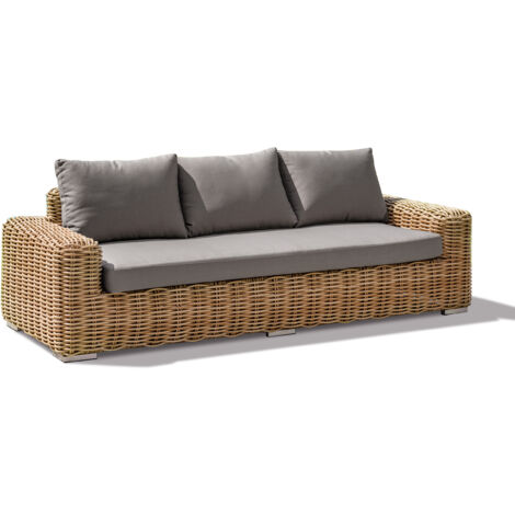 BORABORA - 3-Sitzer-Gartensofa ausem Kunstharzgeflecht - PARIS GARDEN