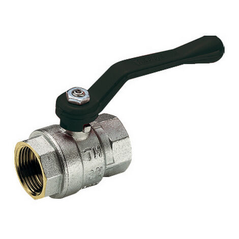 TC Valvola A Sfera A Leva Da 28mm Passaggio Totale – Doppia Maniglia Rosso/Blu Con Raccorderia A Compressione – Approvata WRAS Per Impianti Riscaldamento E Acqua