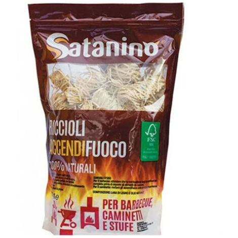 Accendifuoco Ecologico In Riccioli Di Lana Di Legno – Confezione Da 32 Pezzi, Per Barbecue, Camini, Stufe A Legna E Carbone