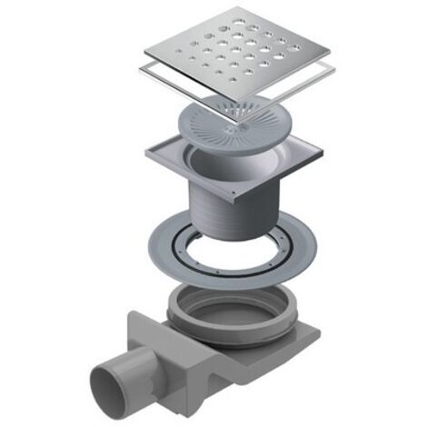 Canalina di scarico doccia in acciaio inox 90 cm x 7 mod. Onda | Leroy