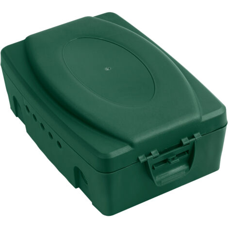 Meister Safebox 330 x 230 x 125 mm - Für Mehrfachsteckdosen & elektrische Geräte - IP54 Spritzwasserschutz - Für Kabel bis 10,4 mm Dicke - Schutz vor Nässe & Schmutz  / Wetterfeste Box / 7436130