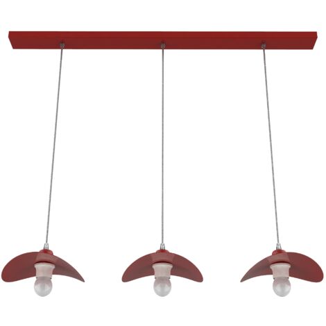PIUMA SOSPENSIONE BINARIO 3 LUCI MONOCOLORE LUCIDO (1/2)
