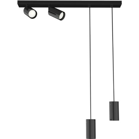 HYBRID PLAFO SOSP 4XGU10 MONOCOLORE LUCIDO (1/2)