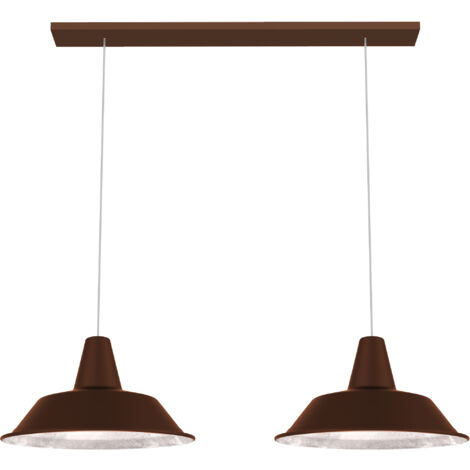 DUNA LÁMPARA DE TECHO LINEAL CORTEN HOJA (1/4)