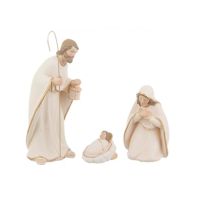 Nativité Céleste Bianco H25 - Ensemble de 4