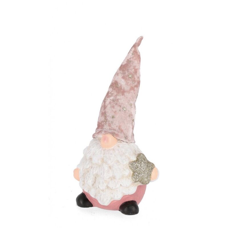 Décoration de Noël - Babbo Cheryl Rosa Stand C-Stella H25