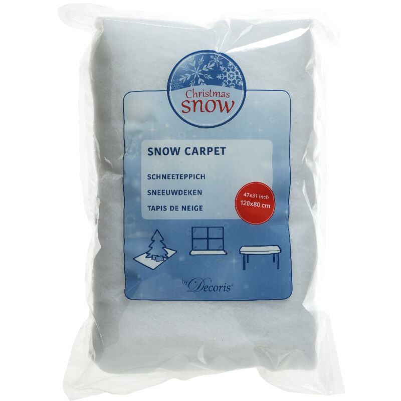 Couverture Neige Polyester Réutilisable Tapis Neige Artificielle Noël 90 X 240 Cm – Décoration Hiver, Village De Noël, Ouate Blanche Réutilisable Tapis Neige Décoratif 90x240cm