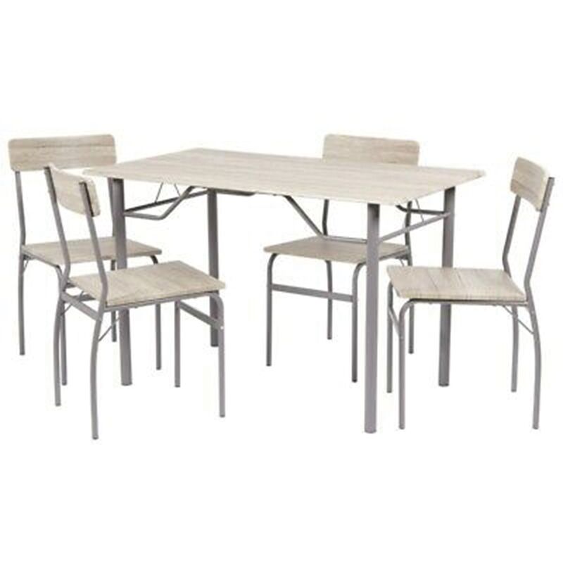 Ensemble chaise Braga 4 + table basse