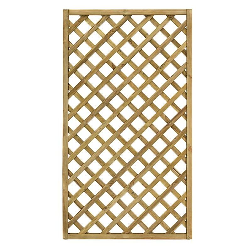 Pannello Grigliato In Legno Di Pino 120x180 Cm – Trattato Autoclave Per Esterno, Ideale Per Siepi E Giardino