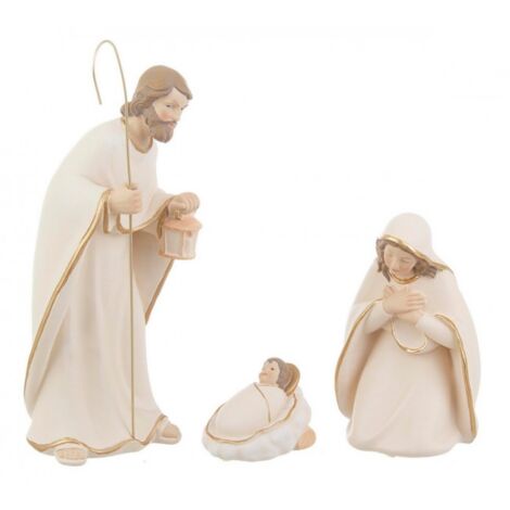 Nativité Céleste Bianco H25 - Ensemble de 4