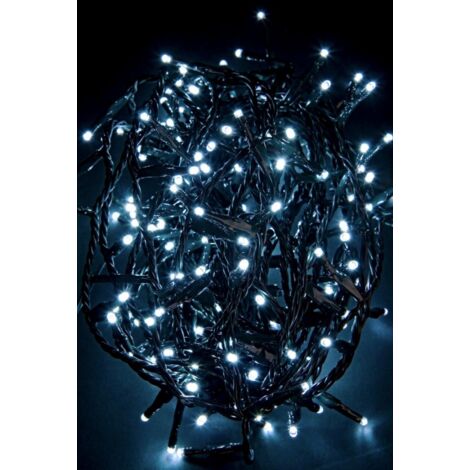 Guirlande Lumineuse 12x 240L Blanc 3Mm Fil Vert Ip44