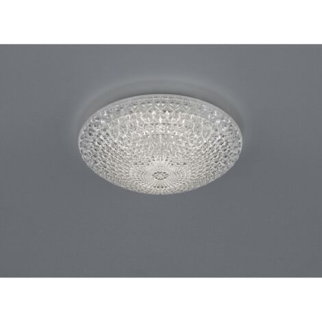 Plafonnier LED Dimmable Effet Cristal Ø28 cm