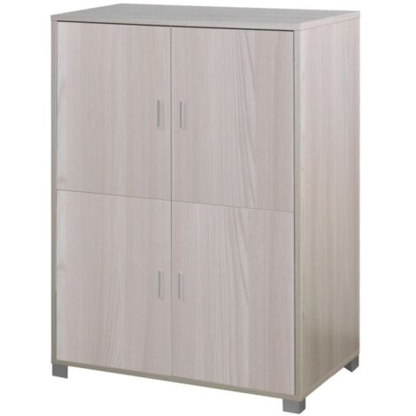 Armoire de bureau à quatre portes Olmo Chiaro 107x41x162 cm