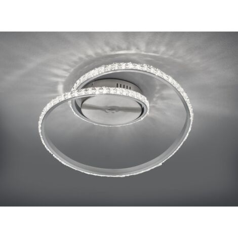 Plafonnier Moderne Rubin Led Dimmable RGB Effet Cristal Ø45 cm