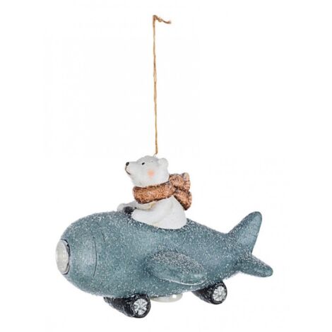Orso Joshua Aviatore C-Led - Figurine en céramique avec piles incluses