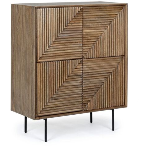 Meuble 4 portes Darsey en bois plaqué