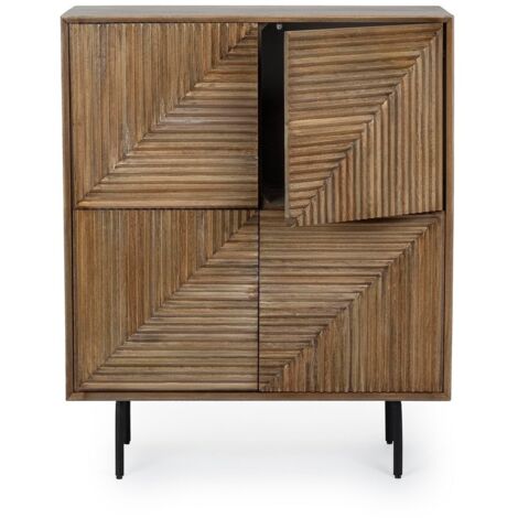 Meuble 4 portes Darsey en bois plaqué