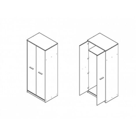 Armoire en chêne sonoma 80x54x196,5 cm
