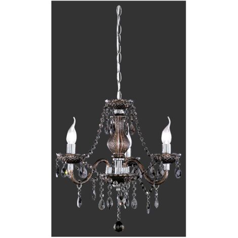 Lustre Classique Contemporain en Bois A 6 Lumières Bga 3158-6