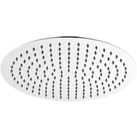 Pommeau de douche rond ultra mince en acier inoxydable (1/3)