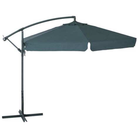 Parasol à bras latéral diamètre 300 cm Vert (1/3)