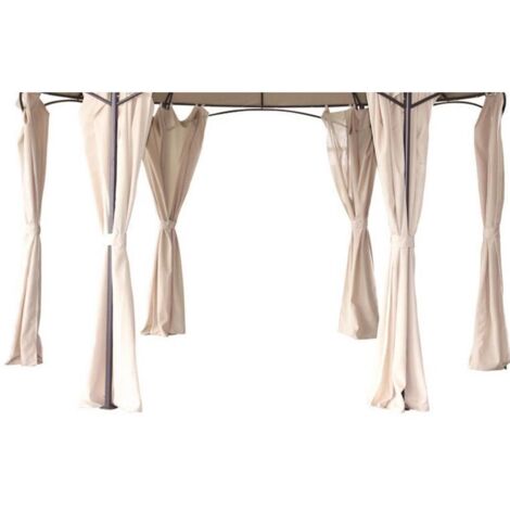Webmarketpoint – Toile de remplacement pour gazebo rond 3,5 mètres – Résistante aux intempéries – Installation facile – Compatible avec modèle Dakota (1/5)