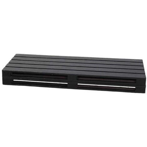 Lot de 2 Plateaux Pallet moyens 30x12 cm en bois noir