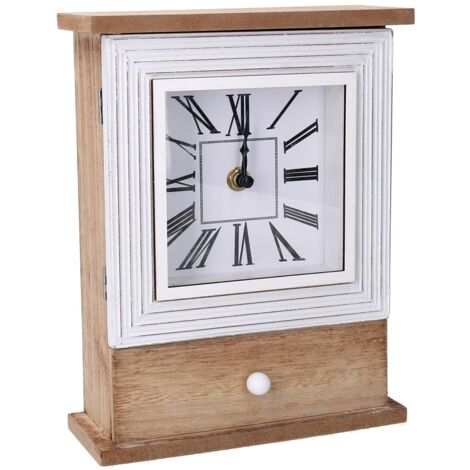 Horloge en bois marron cm18,5x7h24 (1/5)