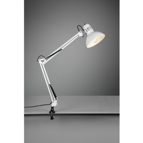 Lampe De Bureau 1xE27 Avec Clip Blanc Tajo Trio Lighting (1/5)