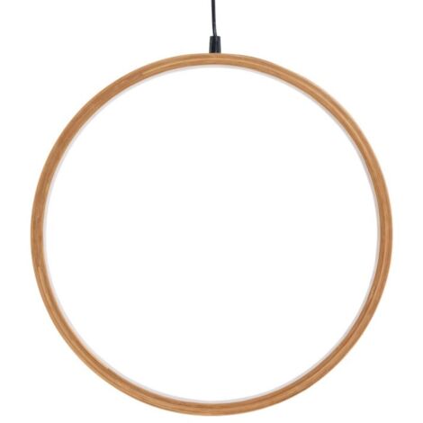 Cercle lumineux en bois naturel - L'INATELIER