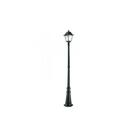 Lampada de sol en aluminium moulé sous pression avec diffuseurs en verre transparent noir (1/5)