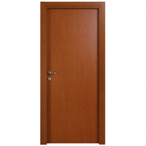 Capaldo – Porte Microtec 210 x 90 cm – Cerisier – Cadre en sapin massif – Remplissage carton traité – Épaisseur 44 mm – Réversible