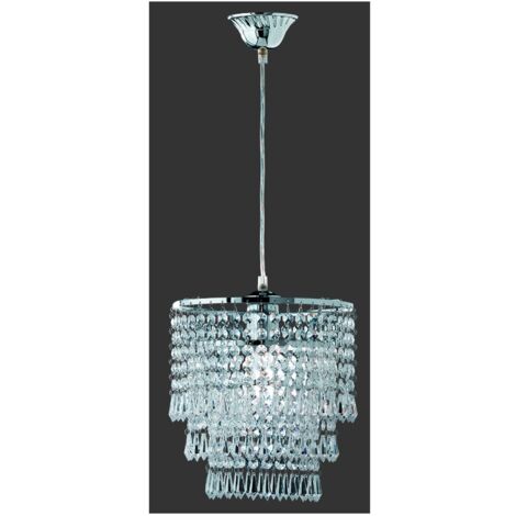 Suspension Orient 1xE27 Chrome Ø25 cm Trio Lighting Suspensions Décoratives (1/2)