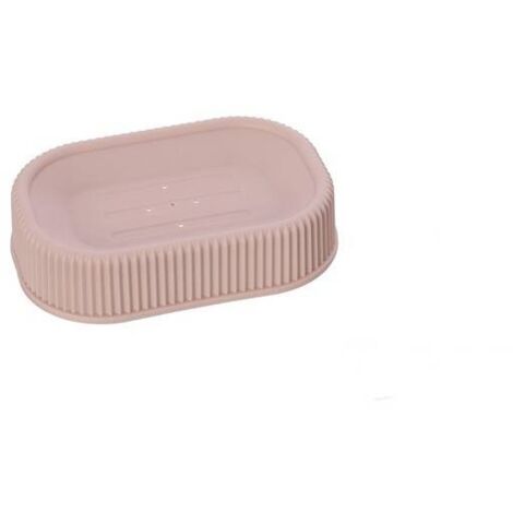 Porte-savon série Colorado en plastique blanc-rose (1/2)