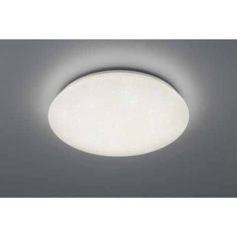 Plafonnier Led Potz Blanc Pailleté IP44 Dimmable Ø50 cm Trio Lighting (1/5)