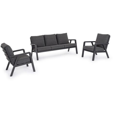 Salon de jardin Truman anthracite (1/5)