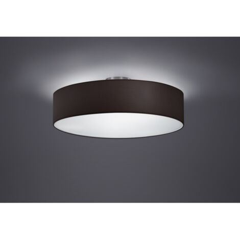 Plafonnier hôtel 3xE27 Abat-jour Noir Ø50 cm Trio Lighting