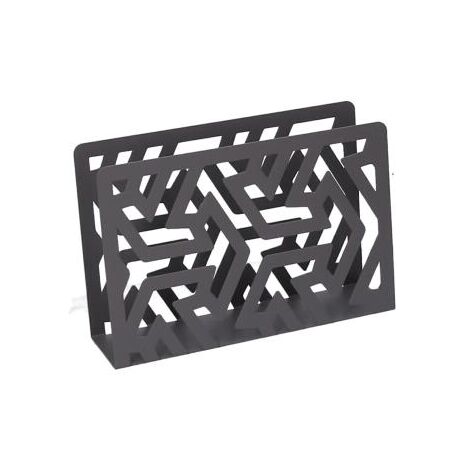 Porte Serviette Papier Pour Table Porte-Serviettes En Métal Noir Mat - Distributeur Vertical Pour Serviettes Papier - 14 X 13,7 X 5,5 Cm - Pour Restaurant, Cuisine, Bureau Décoration Restaurant Café Hôtel
