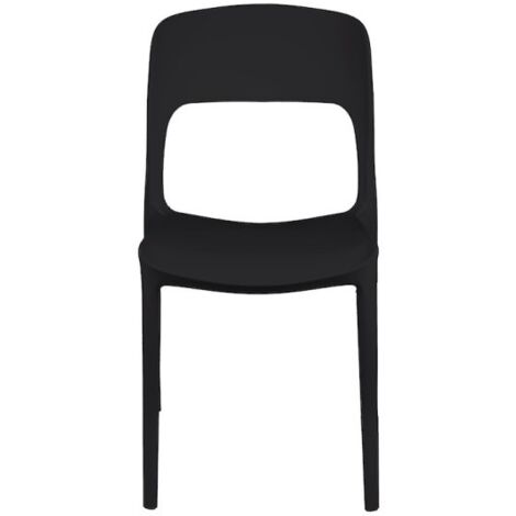 Chaise De Jardin En Polypropylène Anthracite Risto 47X52X H83 Cm (1/5)
