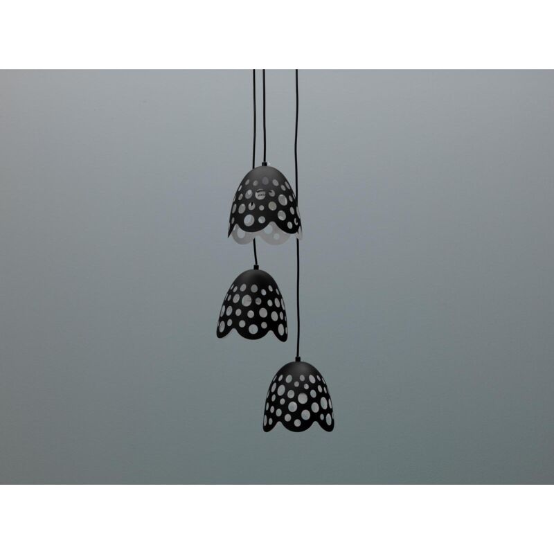 Deckenpendelleuchte „Spider“ – Schwarz-Gold, Metallschirm, Verstellbar Bis 195cm – Vintage-Industriestil