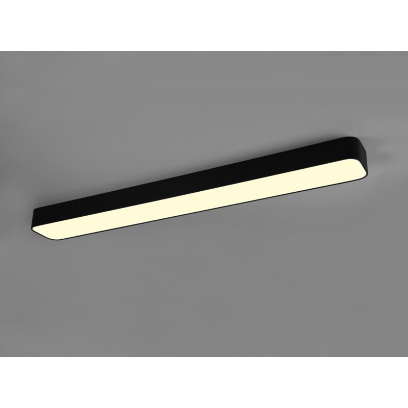 Moderne Deckenleuchte Grau, Rechteckig, 3-fach LED – Slim Design, Austauschbare GX53 Leuchtmittel